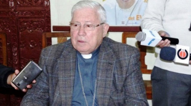 Mons. Juarez en rueda de prensa