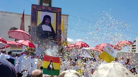 IGLESIA DE BOLIVIA CELEBRA LA CANONIZACIÓN DE SANTA NAZARIA IGNACIA