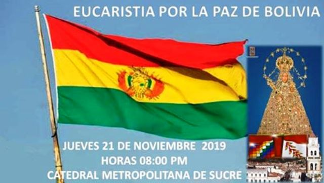 Eucaristía por la PAZ en Bolivia