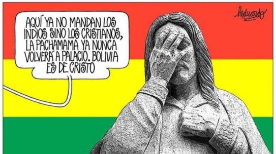 Símbolos. No es una guerra entre Dios y la Pachamama