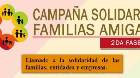 Segunda fase de la Campaña Solidaria “Familias Amigas”